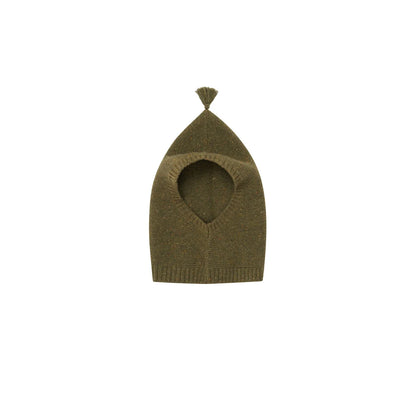 Organic Zoo Wool Balaclava Forest Detail