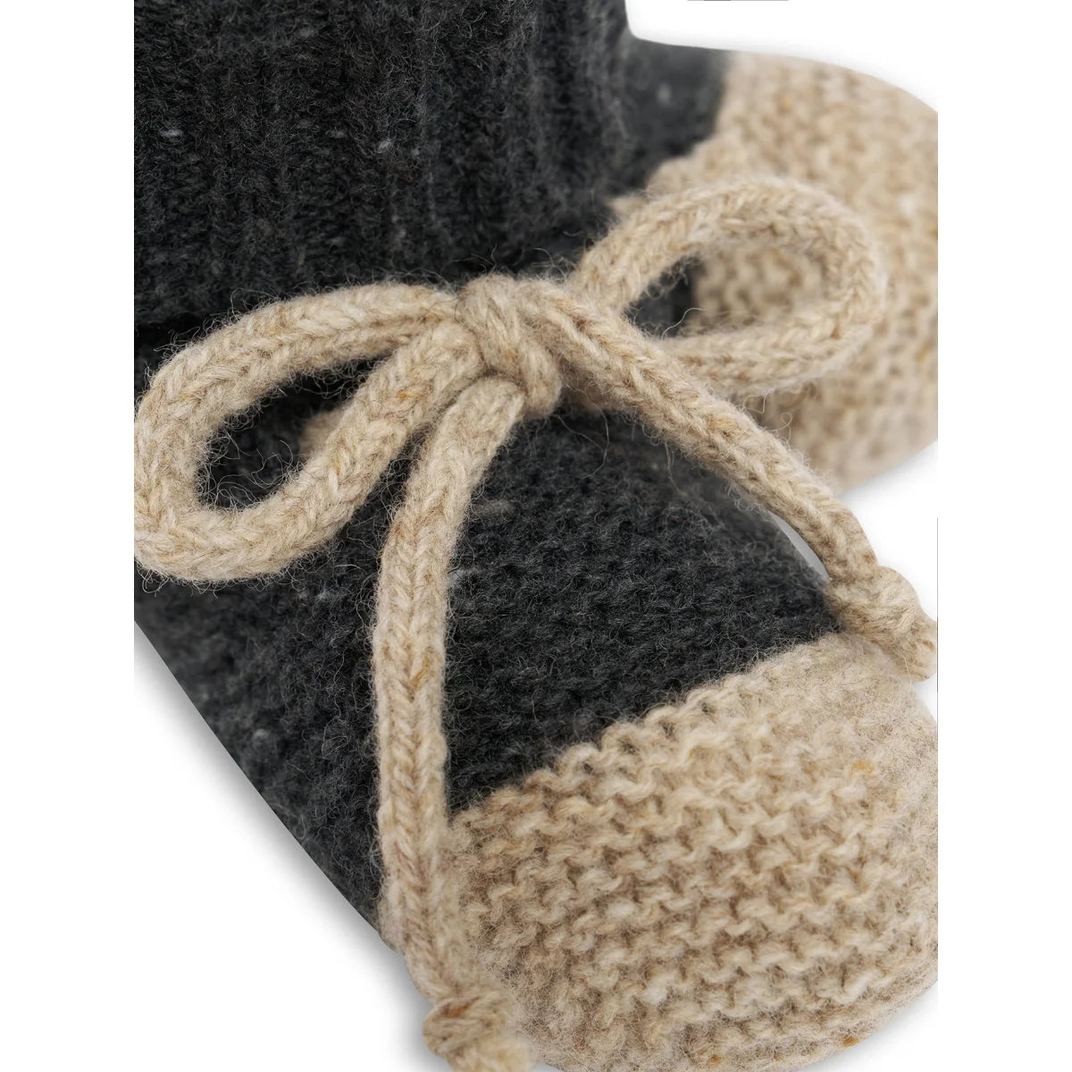Organic Zoo Wool Booties Charcoal