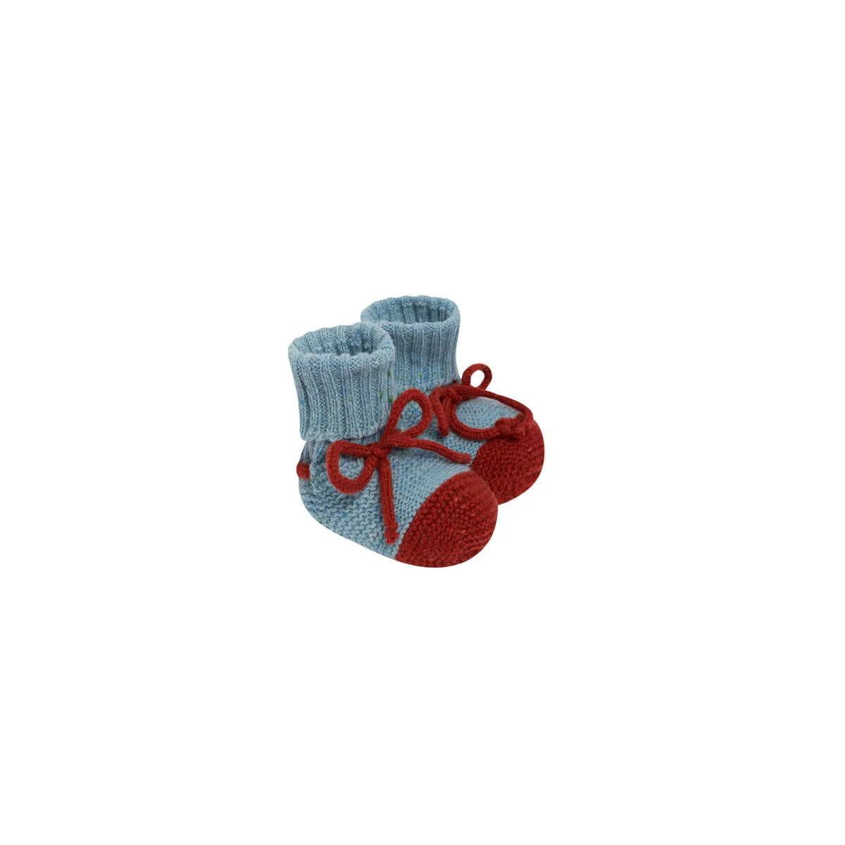Organic Zoo Wool Booties Winter Sky Schnürchen