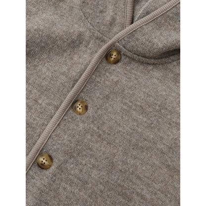 Organic Zoo Wool Jacket Oatmeal Detail