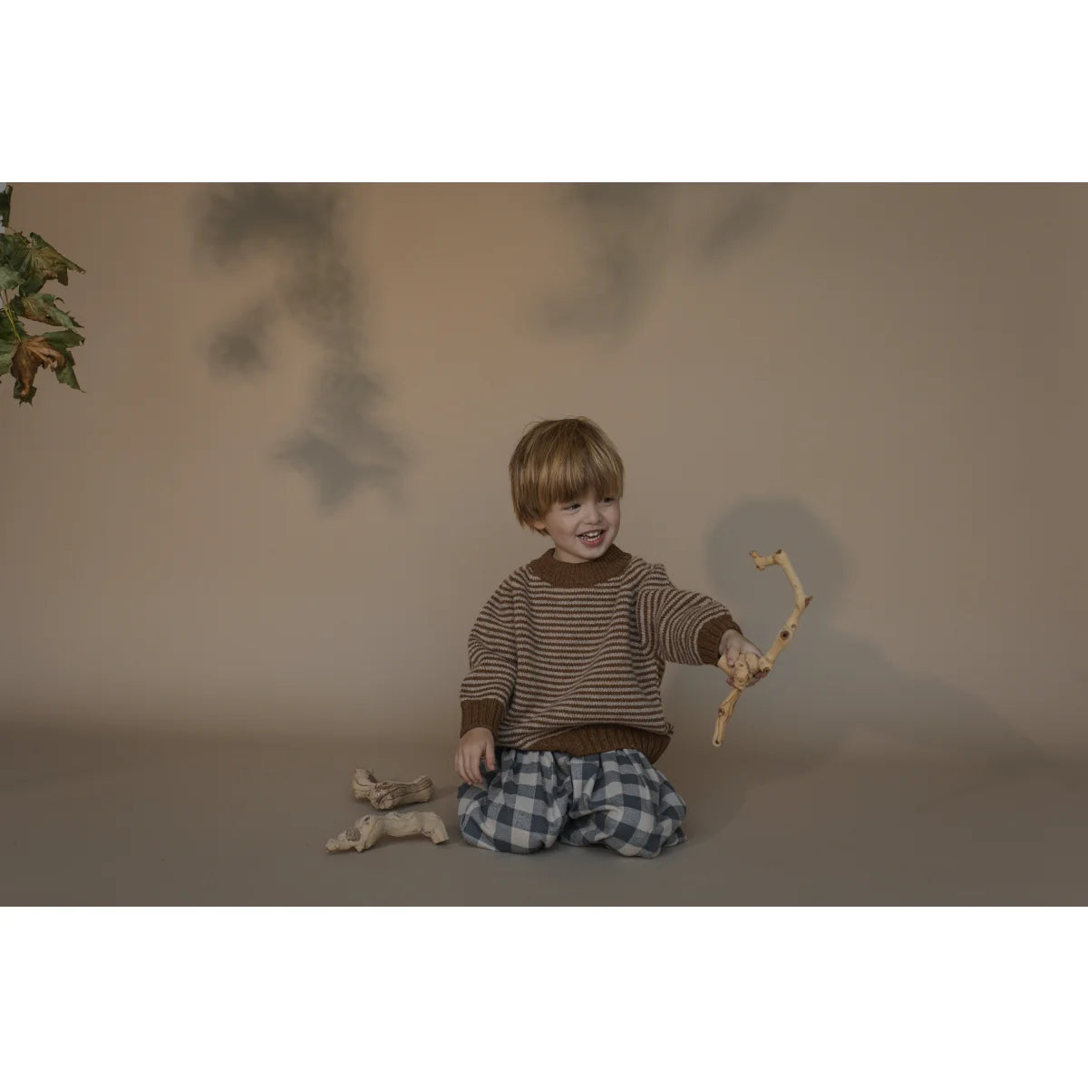 Wool Jumper | Chestnut Stripes