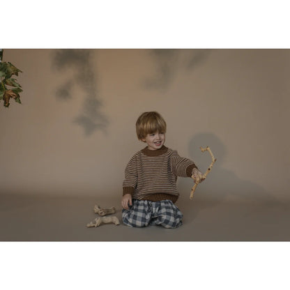 Wool Jumper | Chestnut Stripes