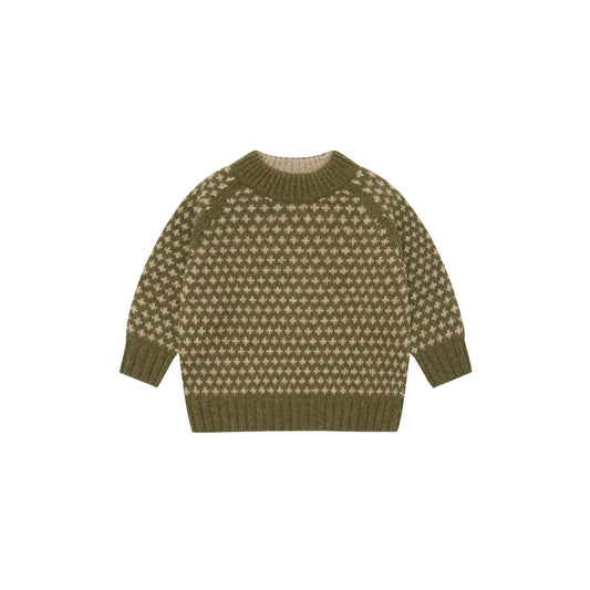 Organic Zoo Wool Jumper Heritage Detail