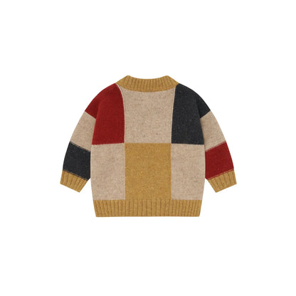 Organic Zoo Wool Jumper Patchwork Strickbild