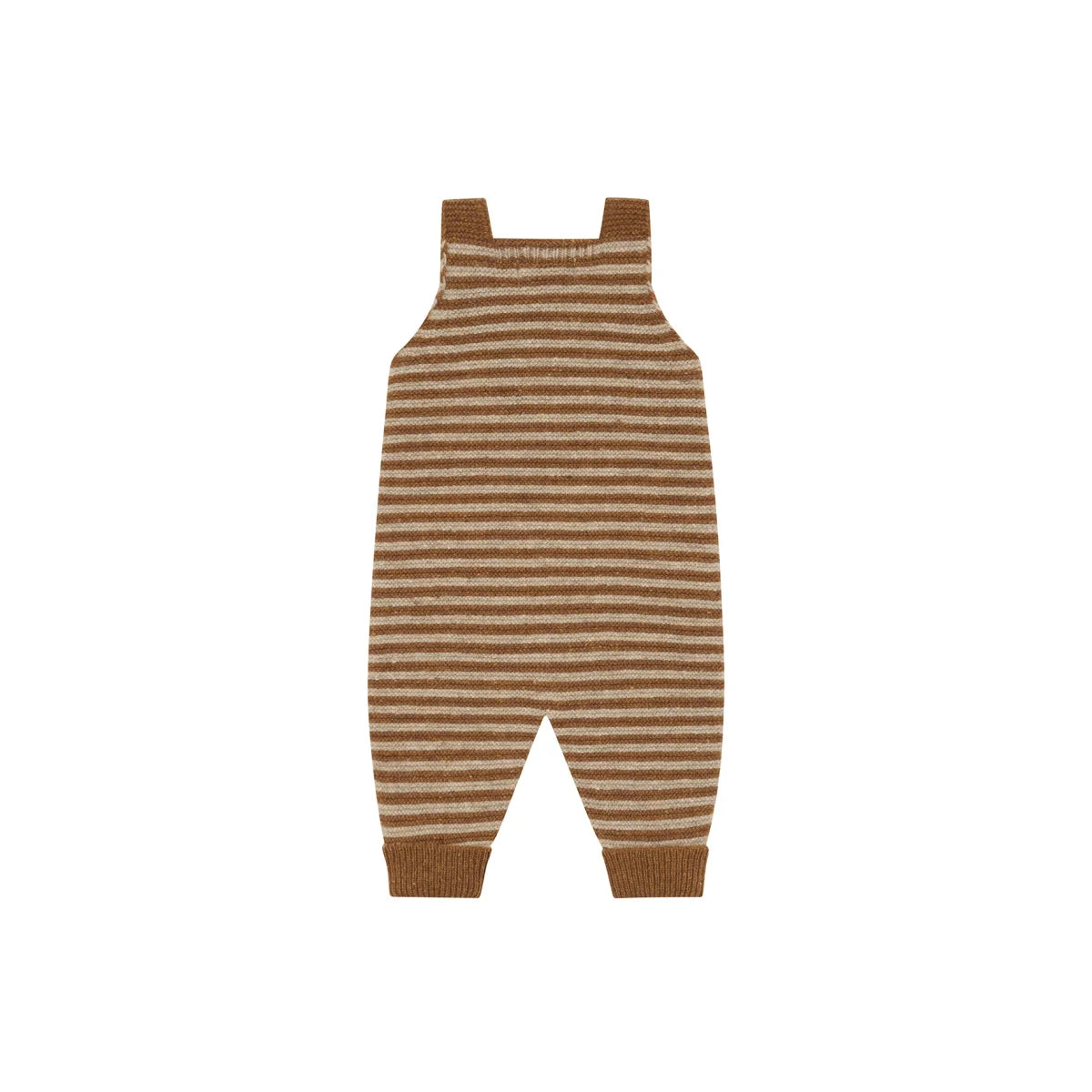 Organic Zoo Wool Salopette Chestnut Stripes Holzknöpfe