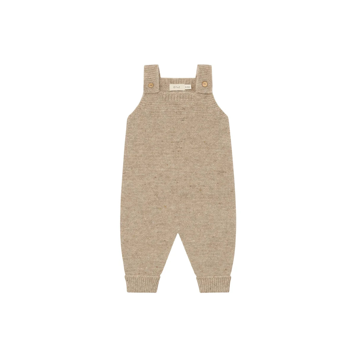 Organic Zoo Wool Salopette Oatmeal Detail