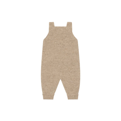 Organic Zoo Wool Salopette Oatmeal Holzknöpfe
