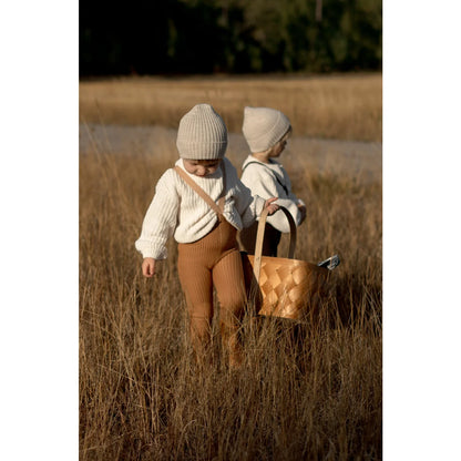 Calzamaglia Wooly Footed con bretelle | Cappuccino