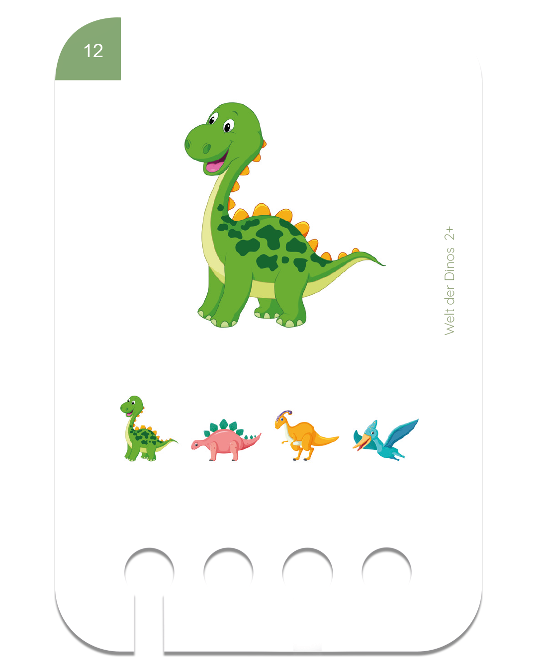 Lochkasten Kartensatz Welt der Dinos vom Kölner Lernspielverlag - Detailansicht 1