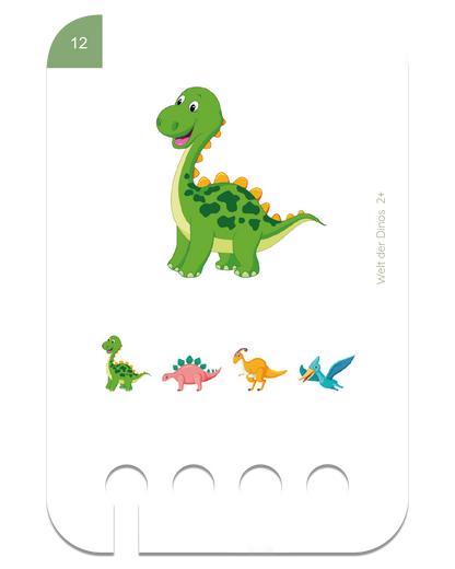 Lochkasten Kartensatz Welt der Dinos vom Kölner Lernspielverlag - Detailansicht 1