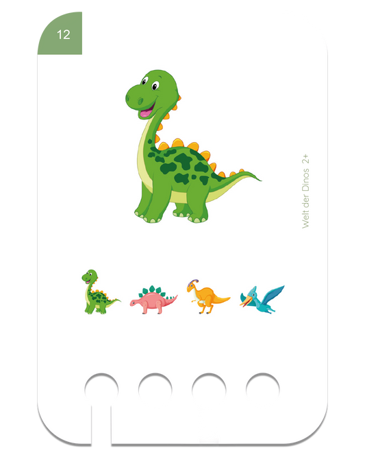 Lochkasten Kartensatz Welt der Dinos vom Kölner Lernspielverlag - Detailansicht 1