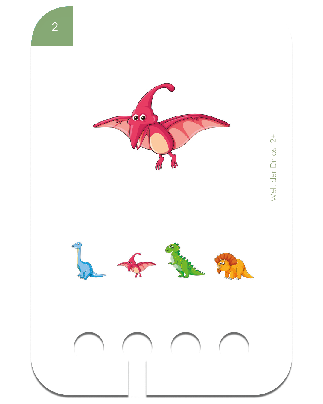 Lochkasten Kartensatz Welt der Dinos vom Kölner Lernspielverlag - Detailansicht 3