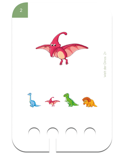 Lochkasten Kartensatz Welt der Dinos vom Kölner Lernspielverlag - Detailansicht 3