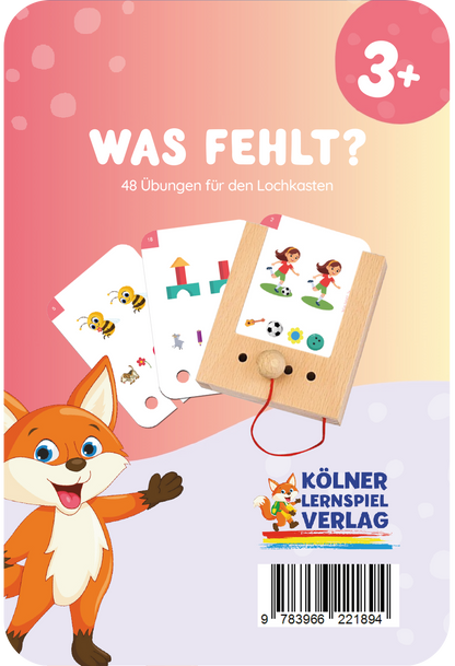 Lochkasten Kartensatz Was fehlt? vom Kölner Lernspielverlag