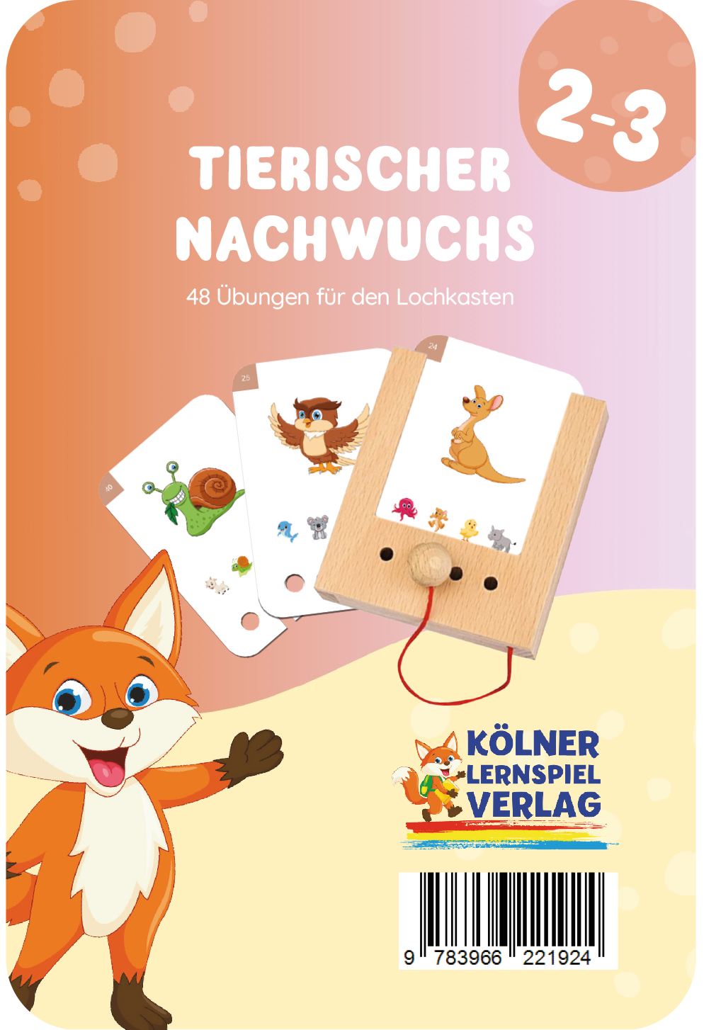 Lochkasten Kartensatz Tierischer Nachwuchs vom Kölner Lernspielverlag