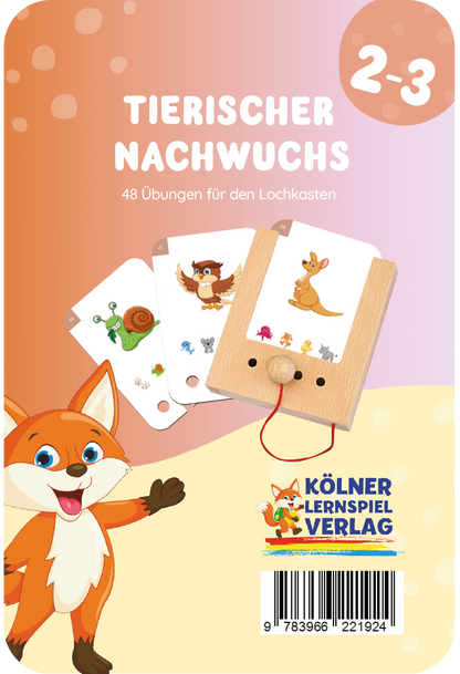Lochkasten Kartensatz Tierischer Nachwuchs vom Kölner Lernspielverlag