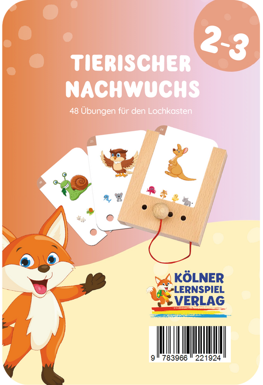 Lochkasten Kartensatz Tierischer Nachwuchs vom Kölner Lernspielverlag