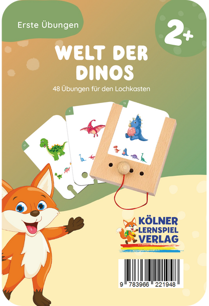 Lochkasten Kartensatz Welt der Dinos vom Kölner Lernspielverlag